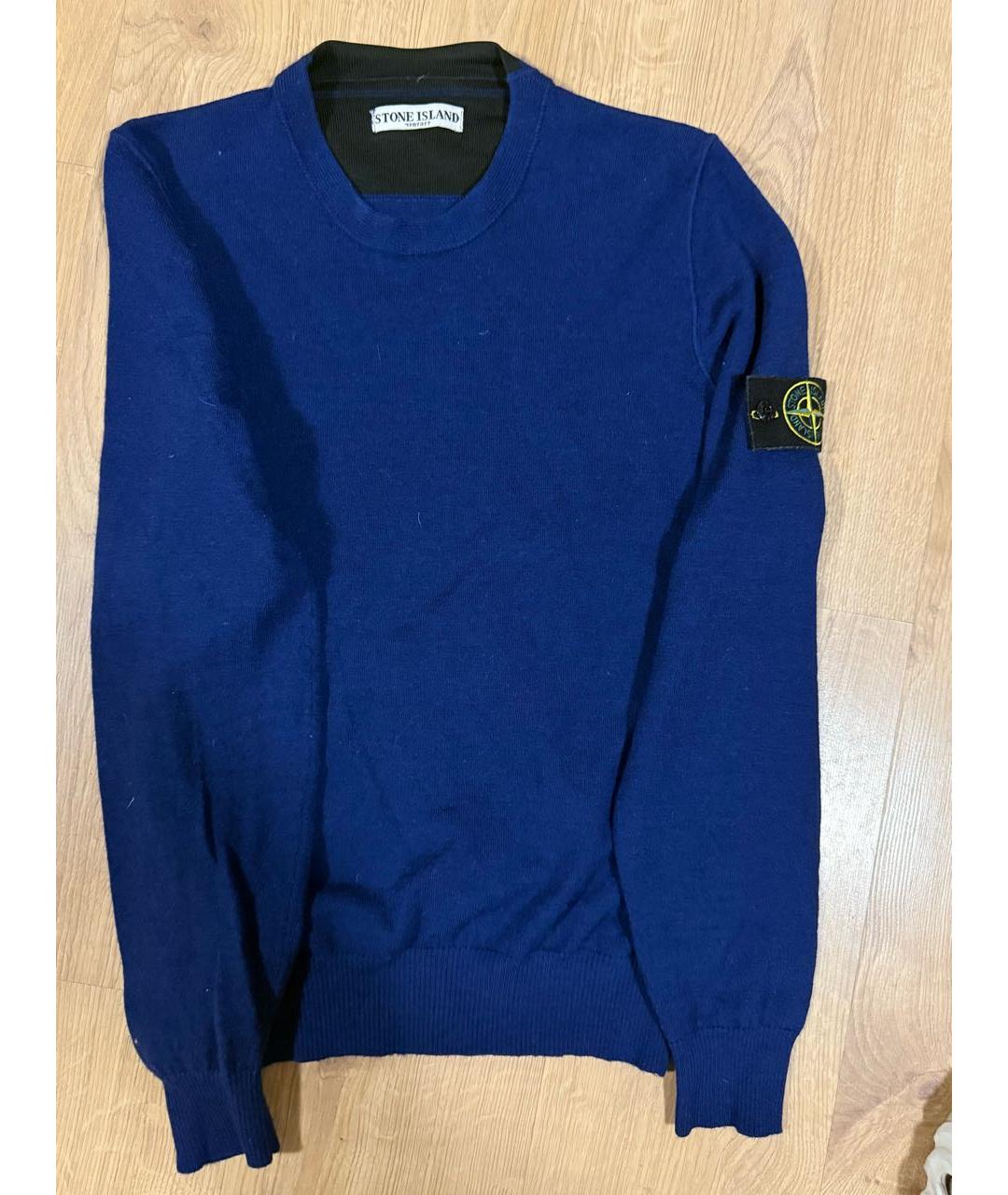 STONE ISLAND Темно-синий джемпер / свитер, фото 6