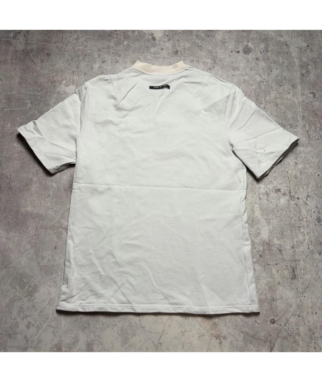 FEAR OF GOD Бежевая хлопковая футболка, фото 2