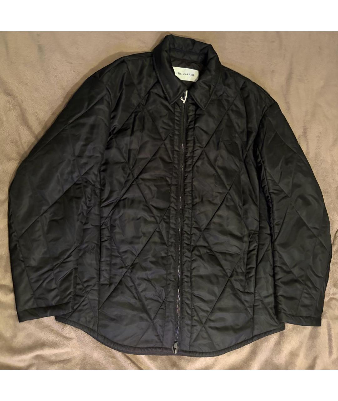 TRUSSARDI Черная полиамидовая куртка, фото 5