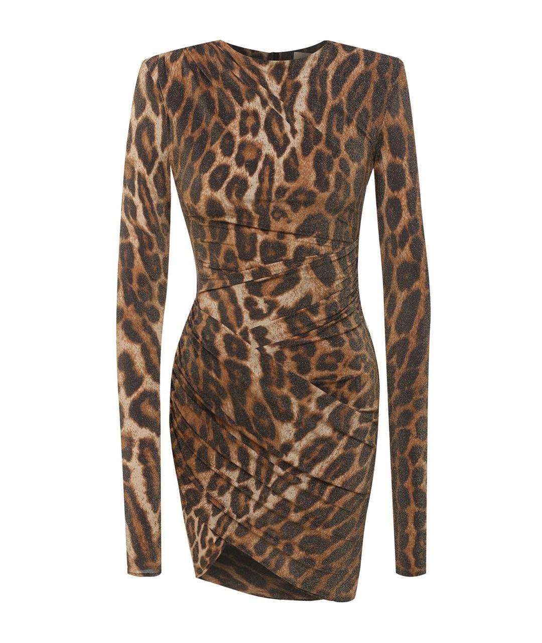 ALEXANDRE VAUTHIER Коричневое полиамидовое вечернее платье, фото 1