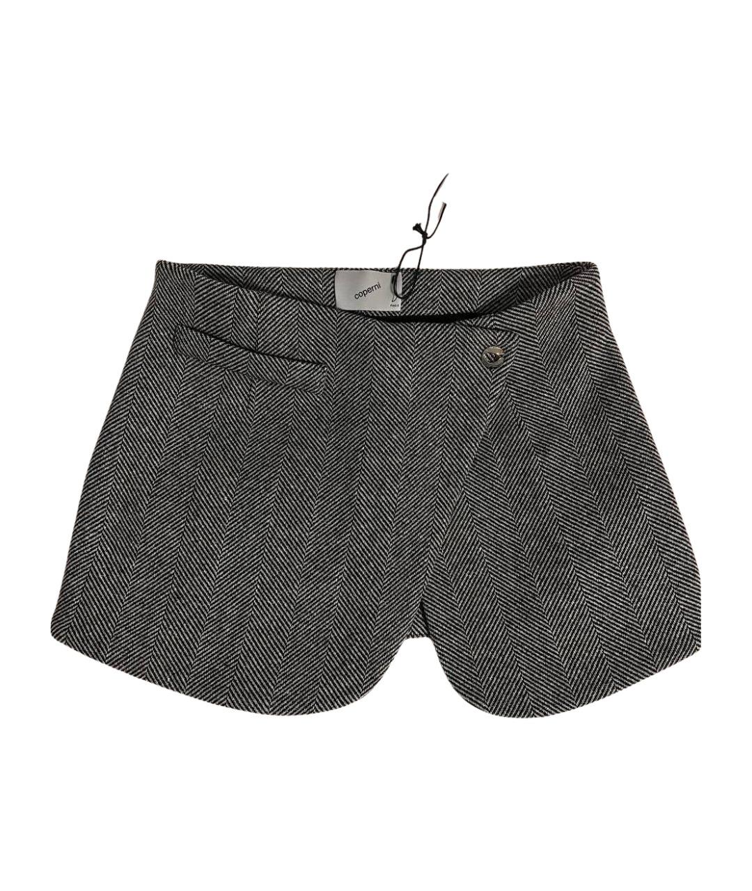 COPERNI Серая шерстяная юбка мини, фото 1