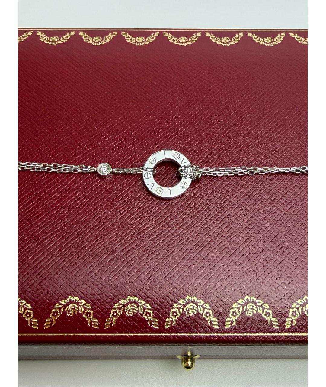 CARTIER Белый браслет из белого золота, фото 4