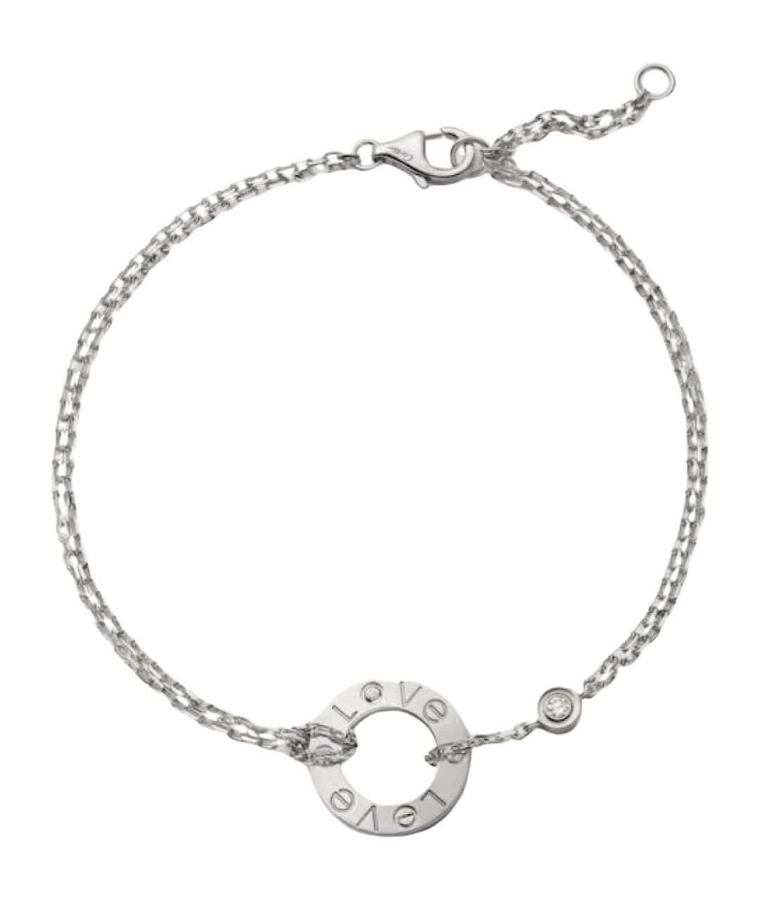 CARTIER Белый браслет из белого золота, фото 1