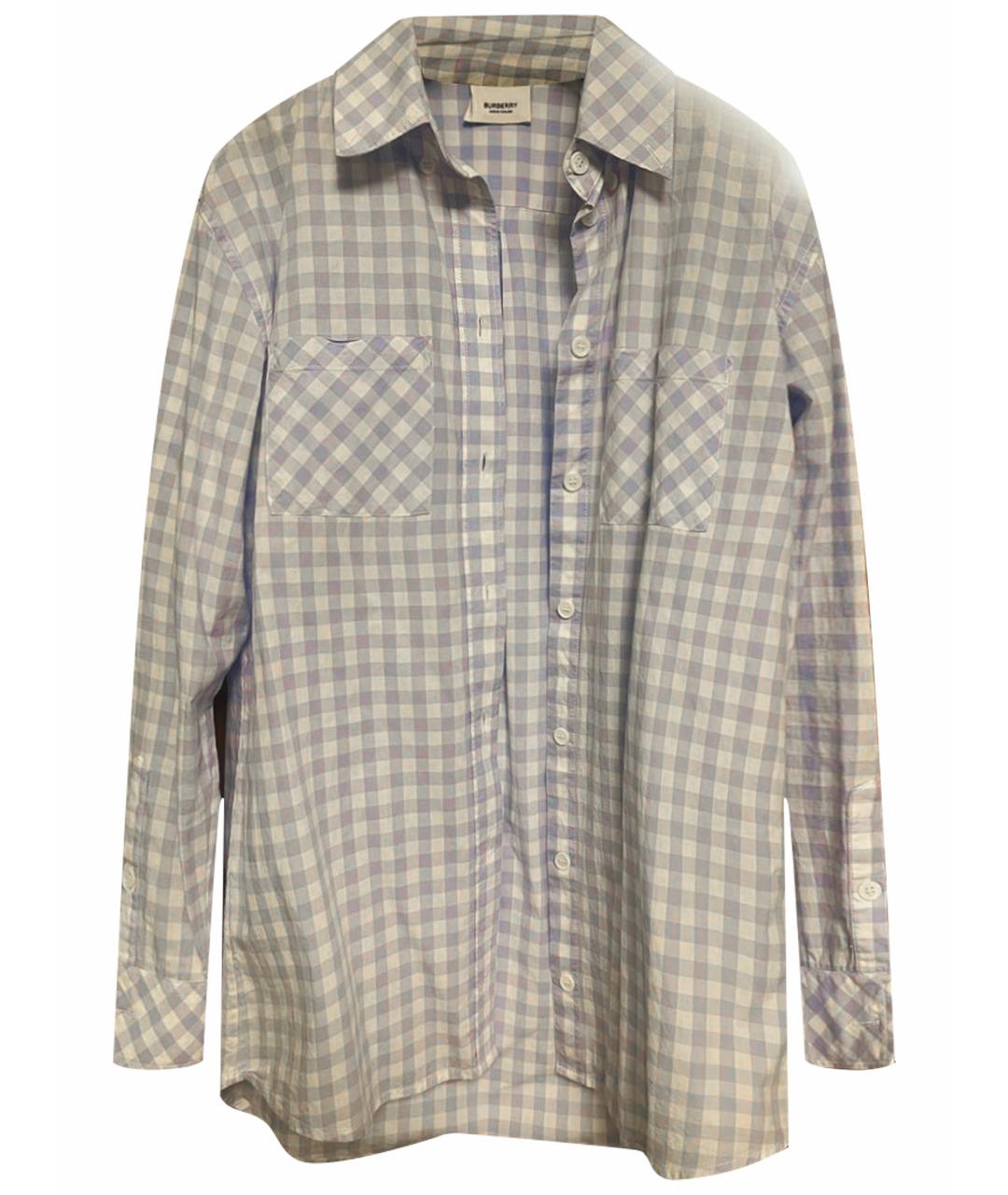 BURBERRY Голубая хлопковая рубашка, фото 1