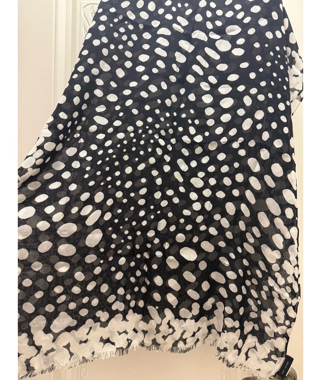 MARC JACOBS Черный шерстяной платок, фото 4