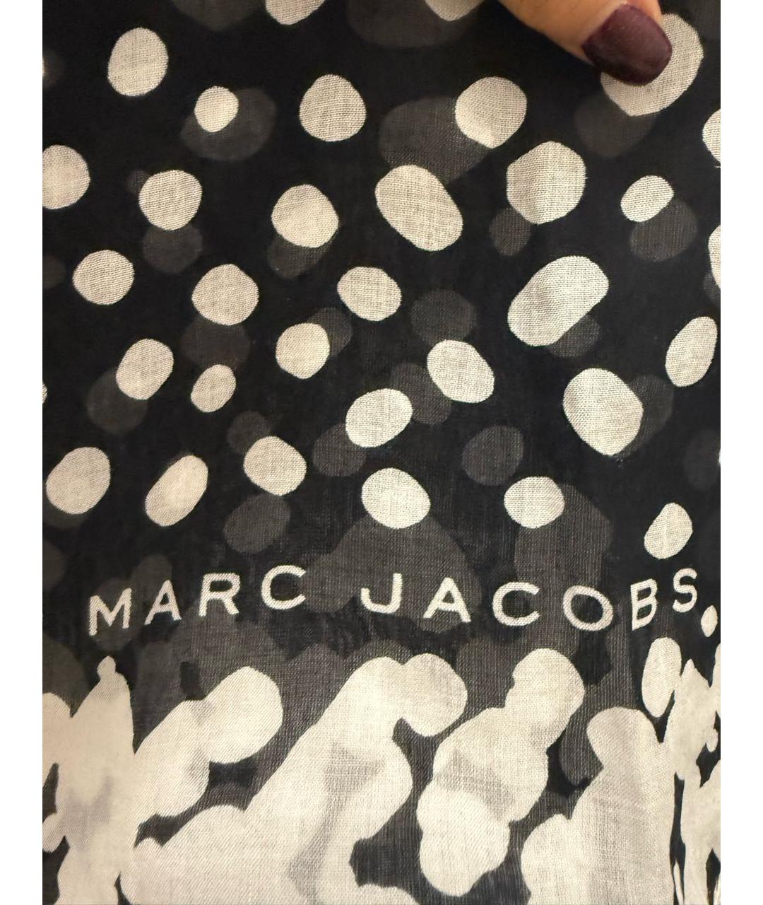 MARC JACOBS Черный шерстяной платок, фото 2
