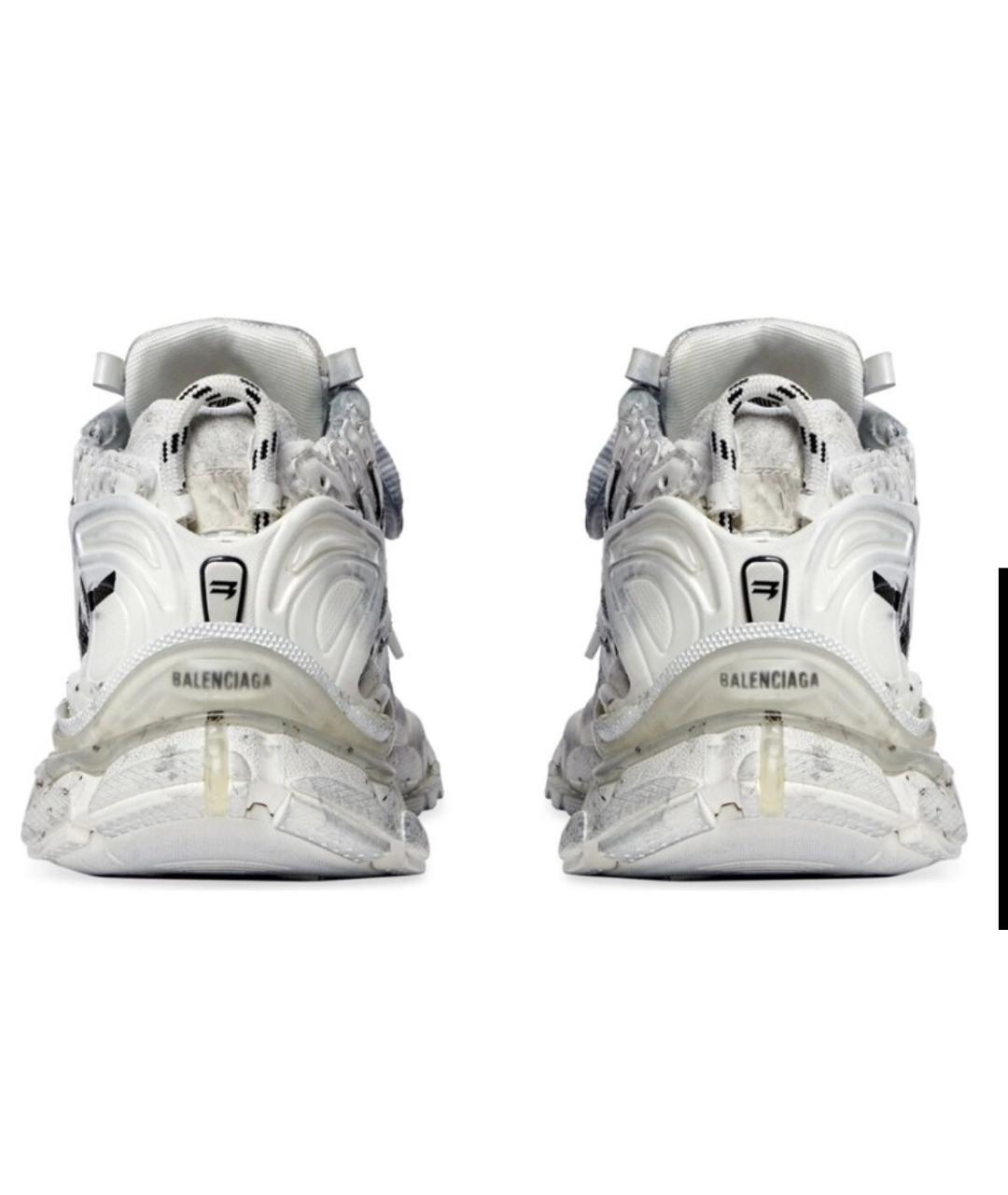BALENCIAGA Белые текстильные кроссовки, фото 4