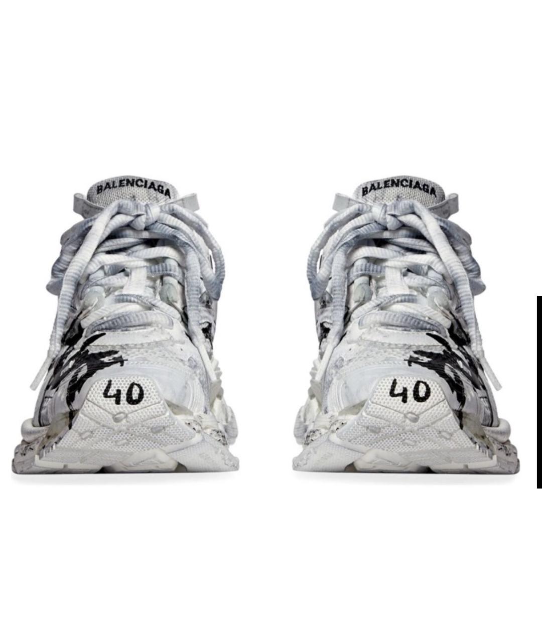 BALENCIAGA Белые текстильные кроссовки, фото 2