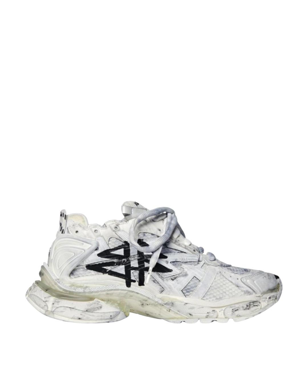 BALENCIAGA Белые текстильные кроссовки, фото 1