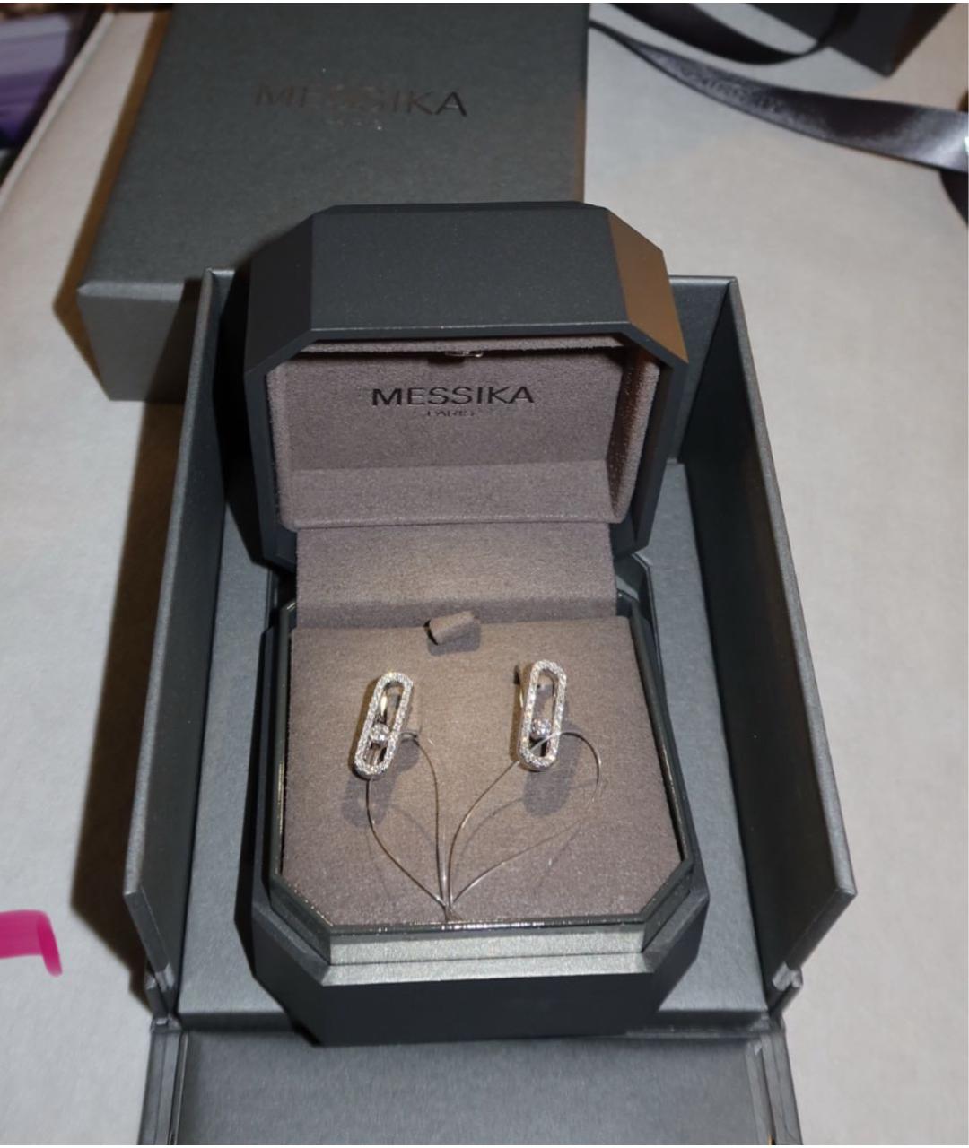 MESSIKA Серебряные серьги из белого золота, фото 2