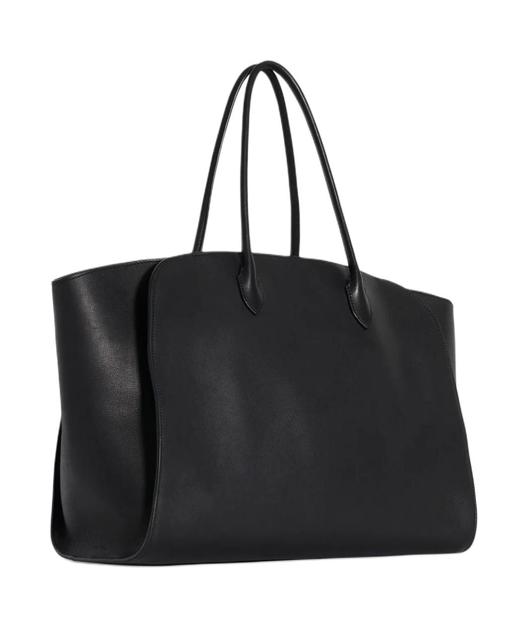 THE ROW Черная кожаная сумка через плечо, фото 2