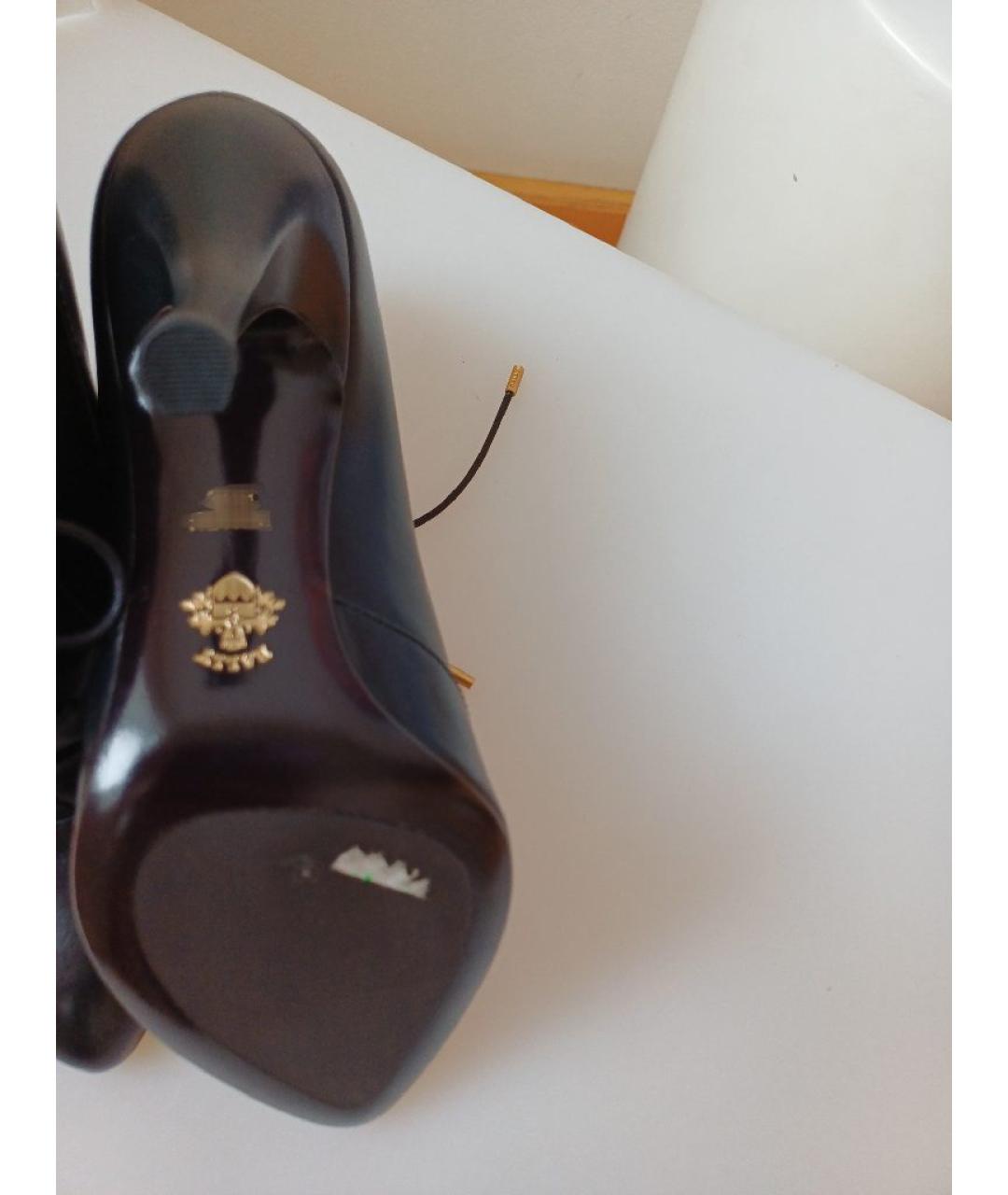 BALLY Черные кожаные ботильоны, фото 9