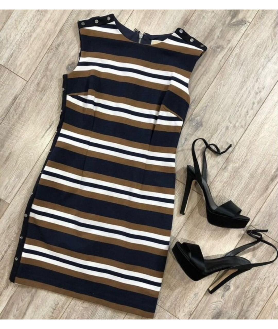 MICHAEL KORS Темно-синее вискозное повседневное платье, фото 4