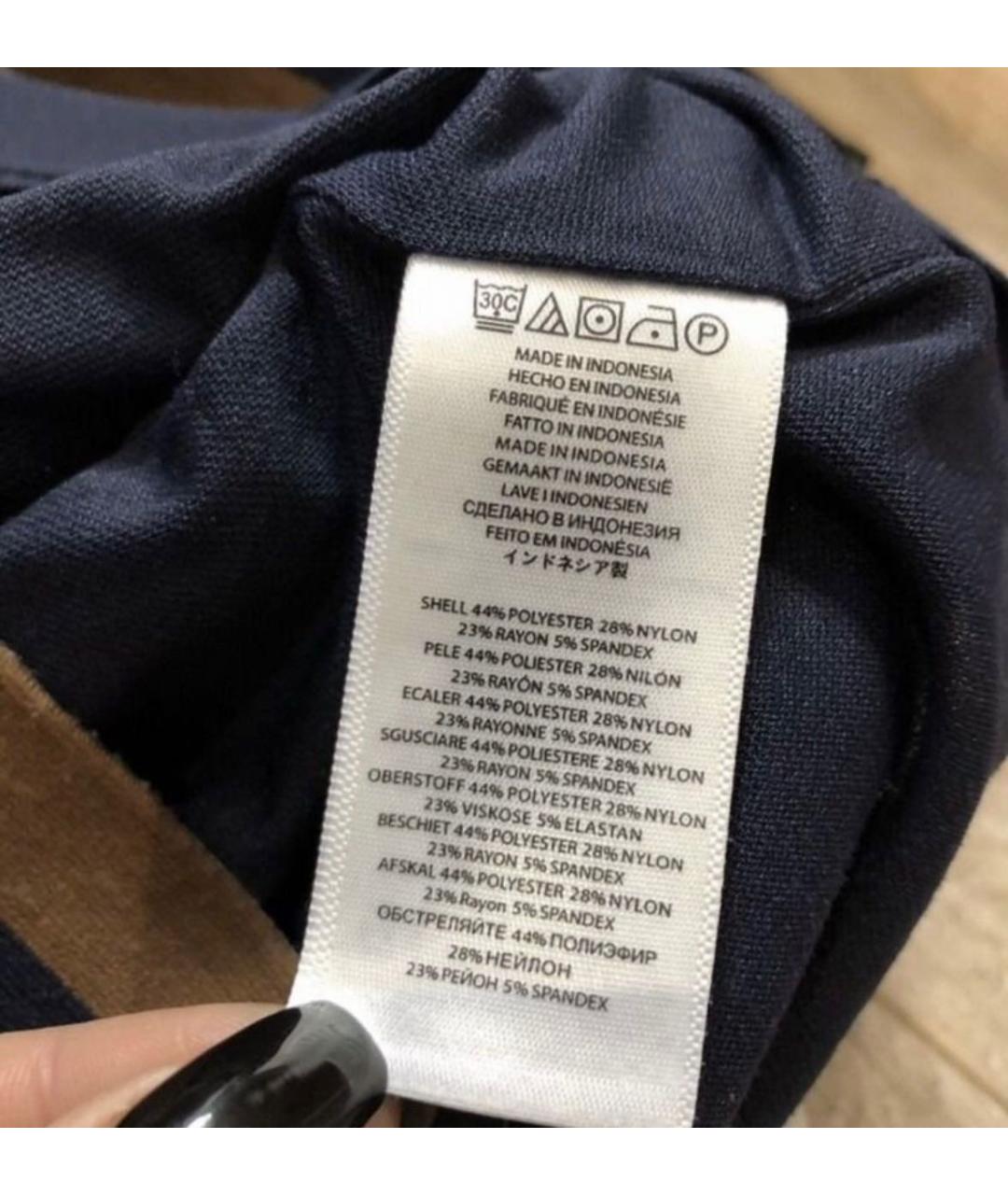 MICHAEL KORS Темно-синее вискозное повседневное платье, фото 6