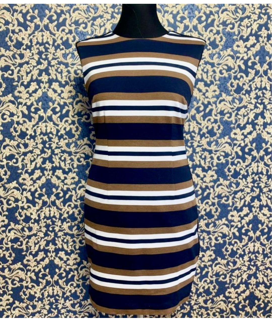 MICHAEL KORS Темно-синее вискозное повседневное платье, фото 7