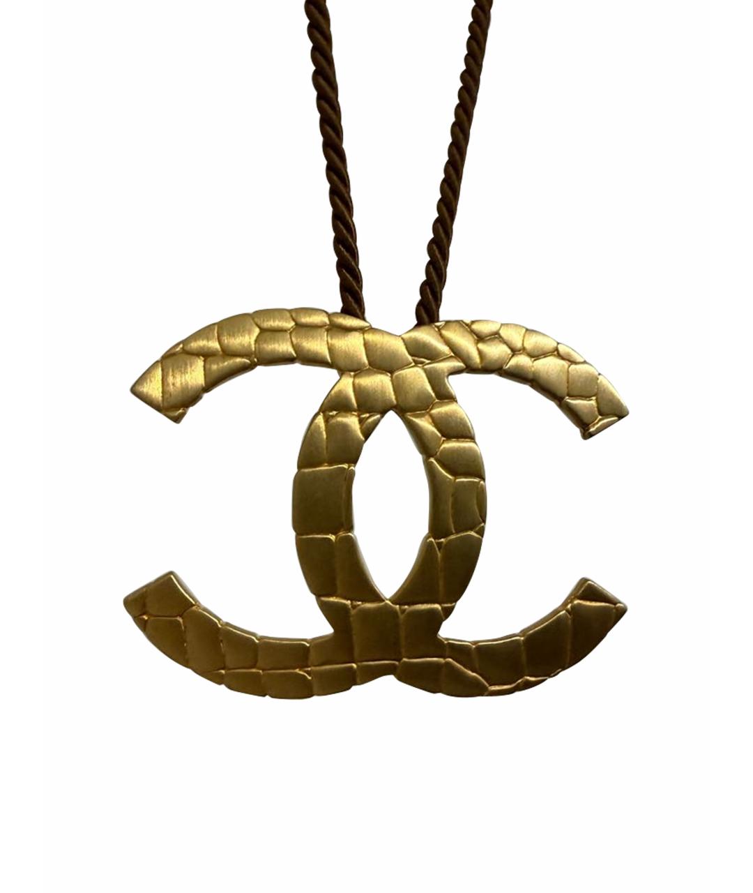 CHANEL Золотая латунная подвеска, фото 1