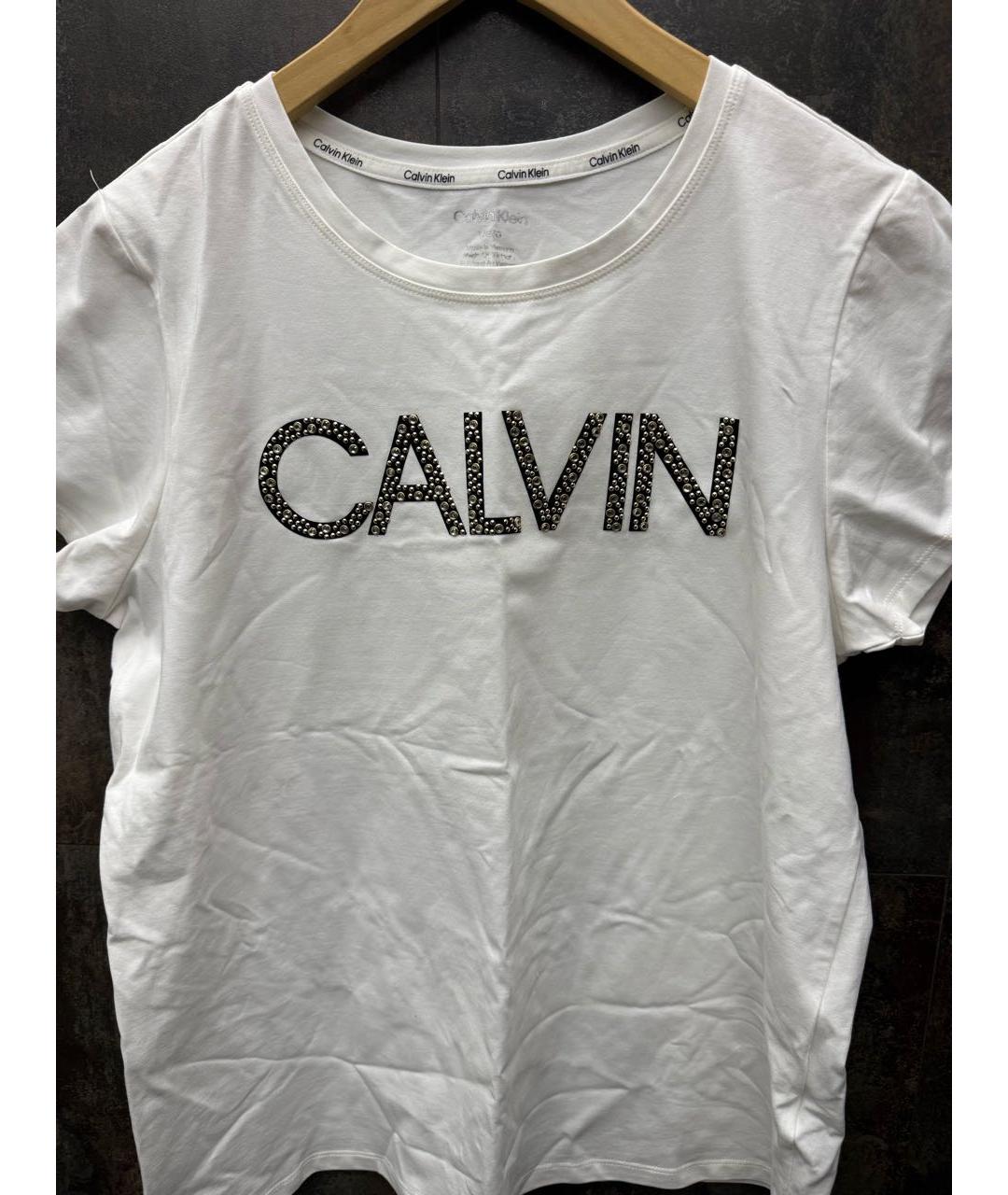 CALVIN KLEIN Белая футболка, фото 6