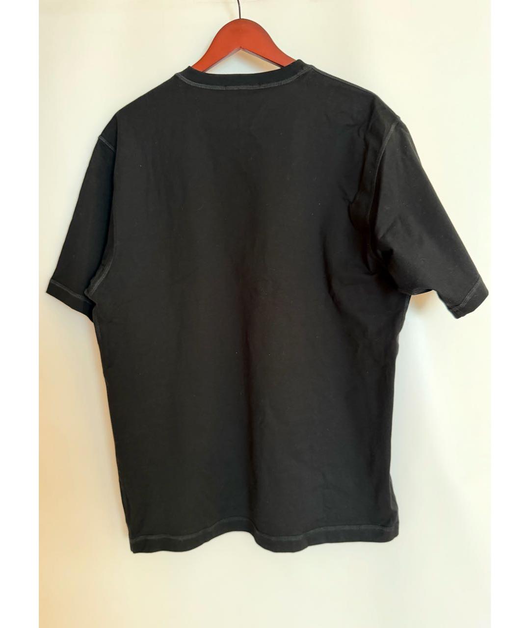 DOLCE&GABBANA Черная хлопковая футболка, фото 2