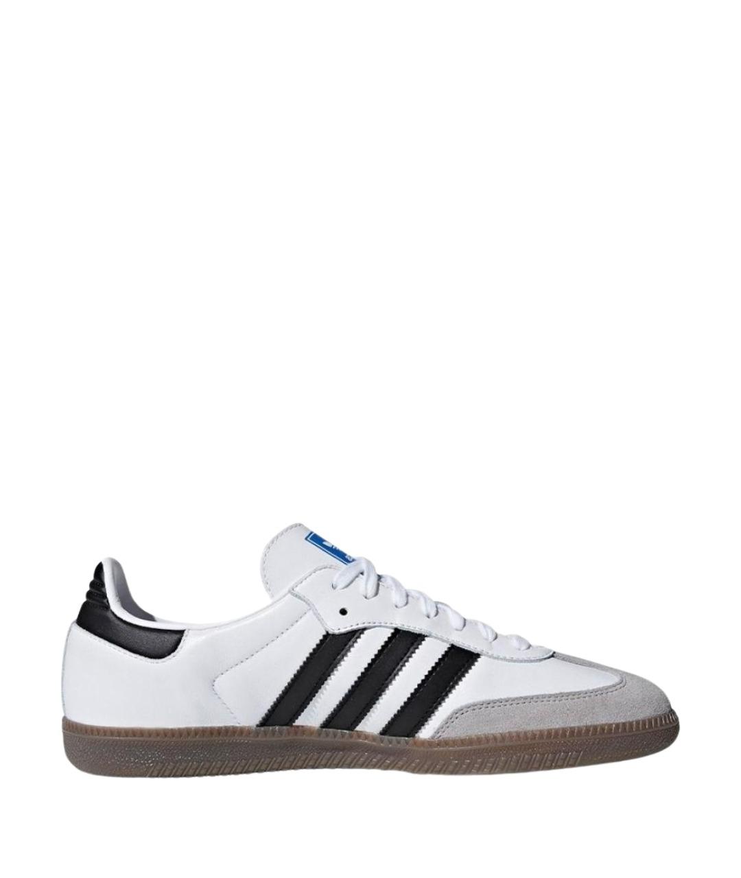 ADIDAS Белые кожаные кроссовки, фото 1