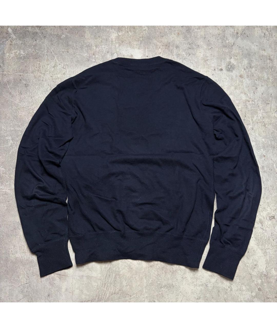 DOLCE&GABBANA Темно-синий хлопковый джемпер / свитер, фото 2