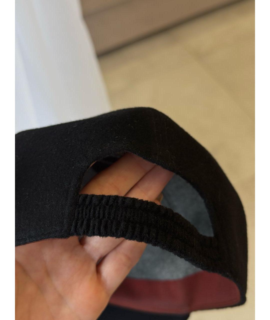 LORO PIANA Черная кашемировая кепка/бейсболка, фото 4