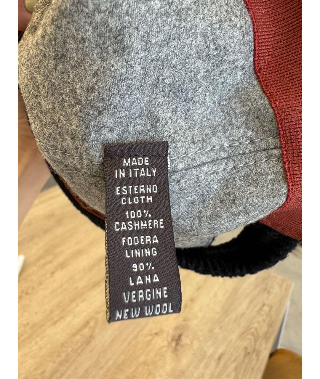 LORO PIANA Черная кашемировая кепка/бейсболка, фото 7