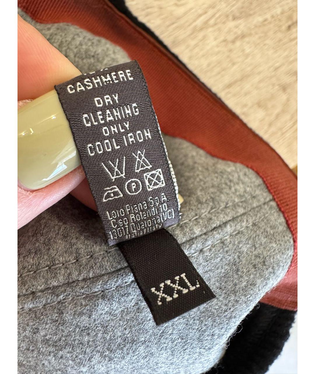 LORO PIANA Черная кашемировая кепка/бейсболка, фото 6