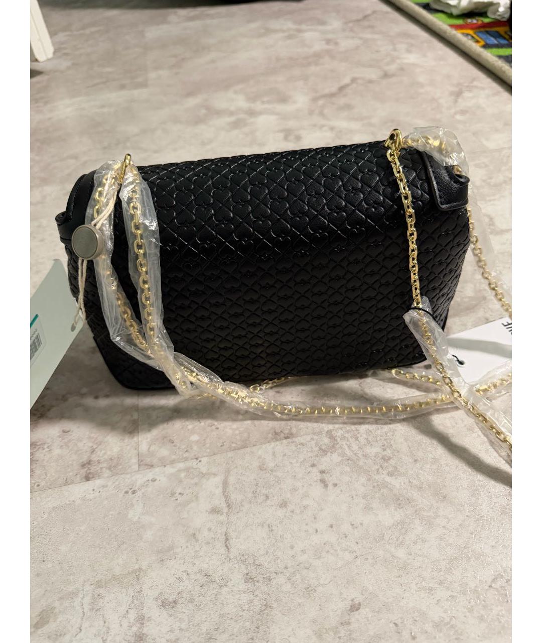 LOVE MOSCHINO Черная сумка через плечо из искусственной кожи, фото 3