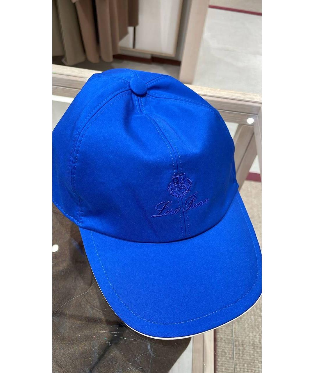 LORO PIANA Синяя кепка/бейсболка, фото 5