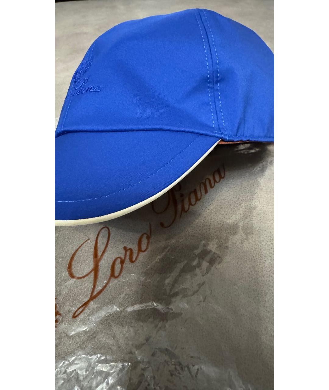 LORO PIANA Синяя кепка/бейсболка, фото 3