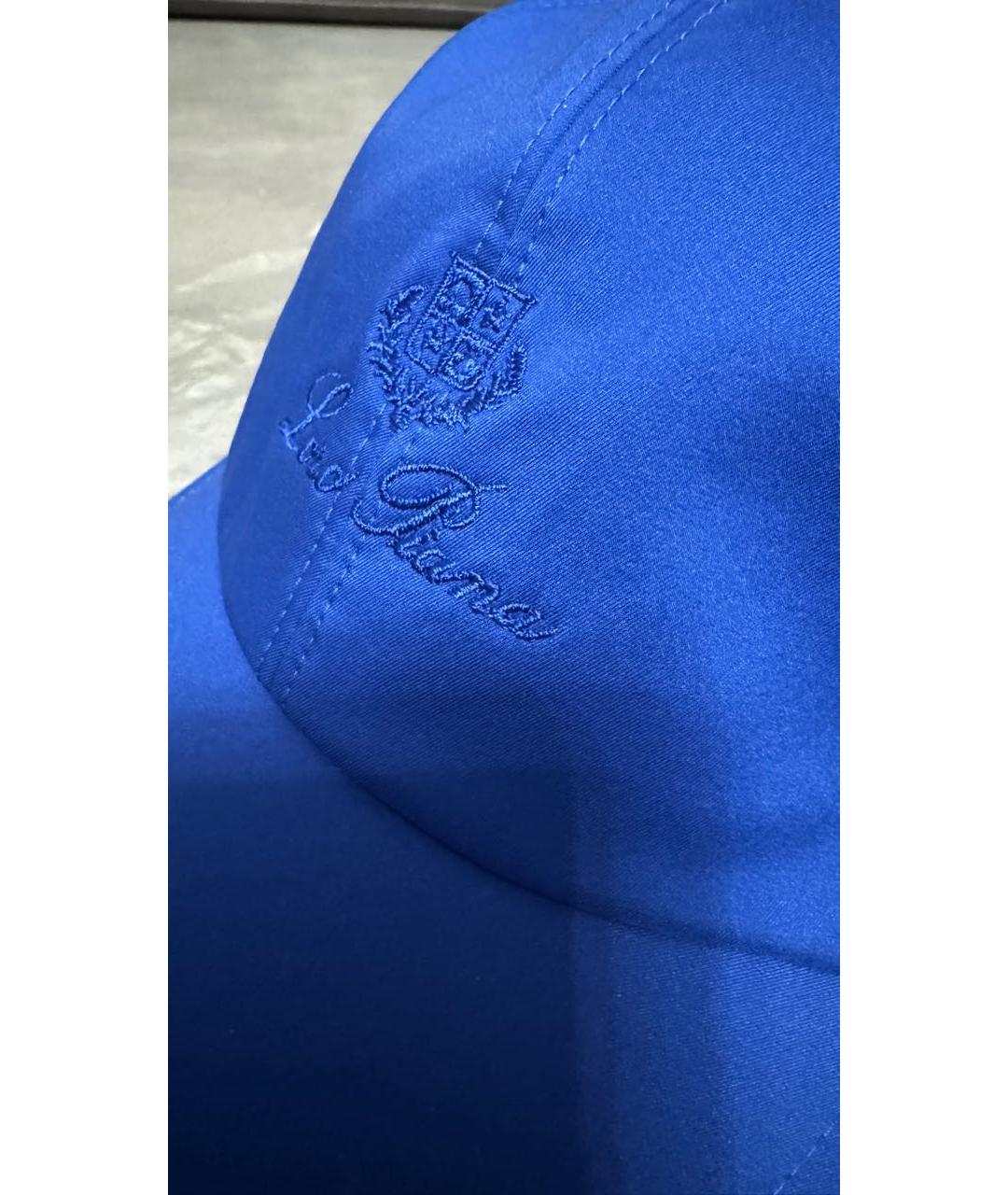 LORO PIANA Синяя кепка/бейсболка, фото 4