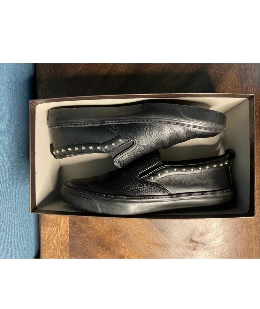 GUCCI Черные кожаные лоферы, фото 4