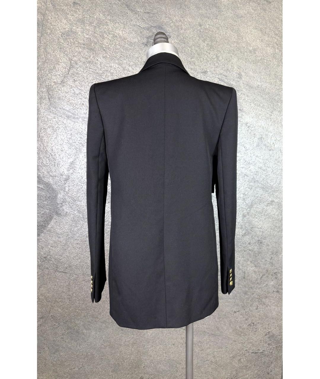 SAINT LAURENT Черный шерстяной жакет/пиджак, фото 2
