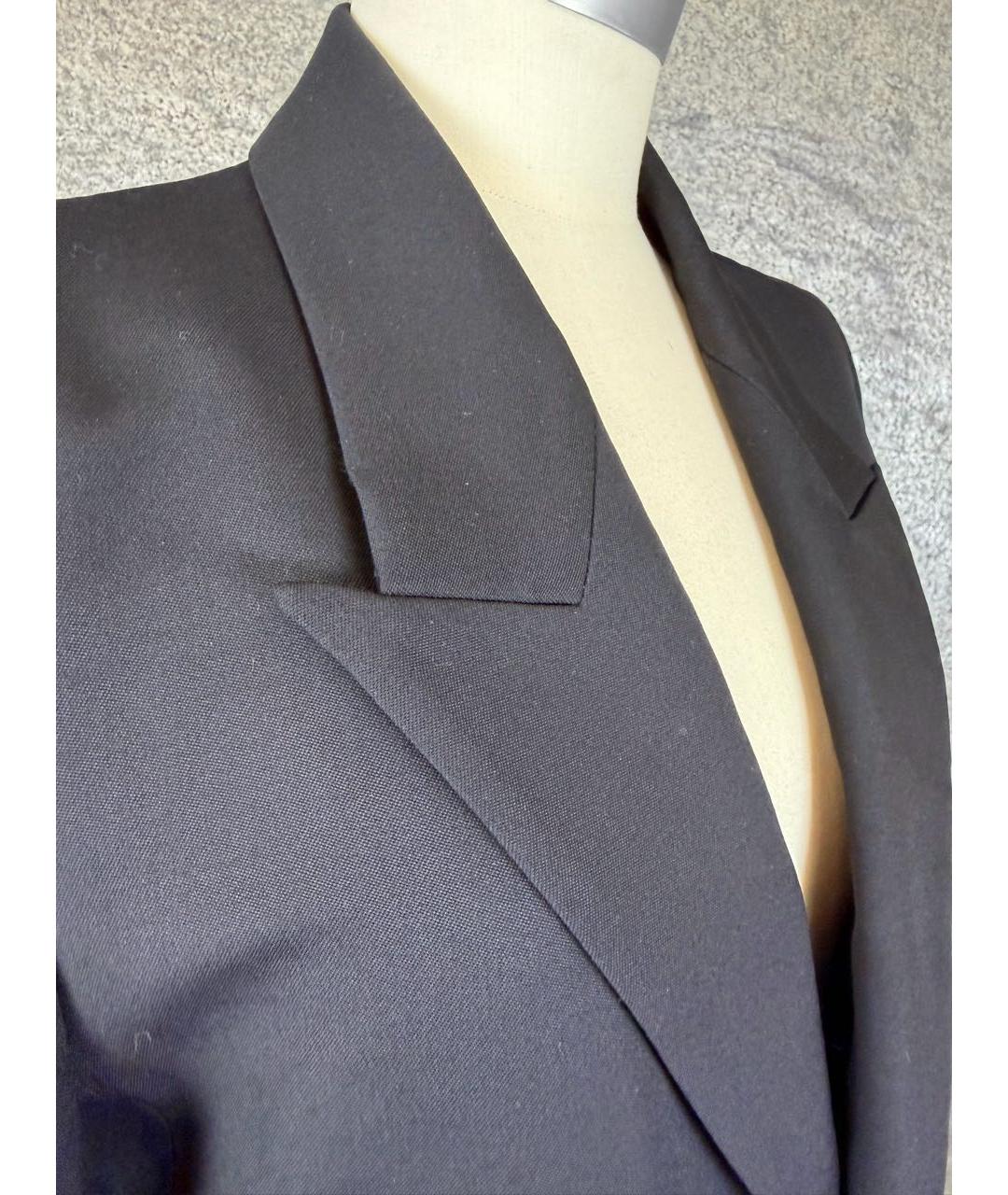 SAINT LAURENT Черный шерстяной жакет/пиджак, фото 4