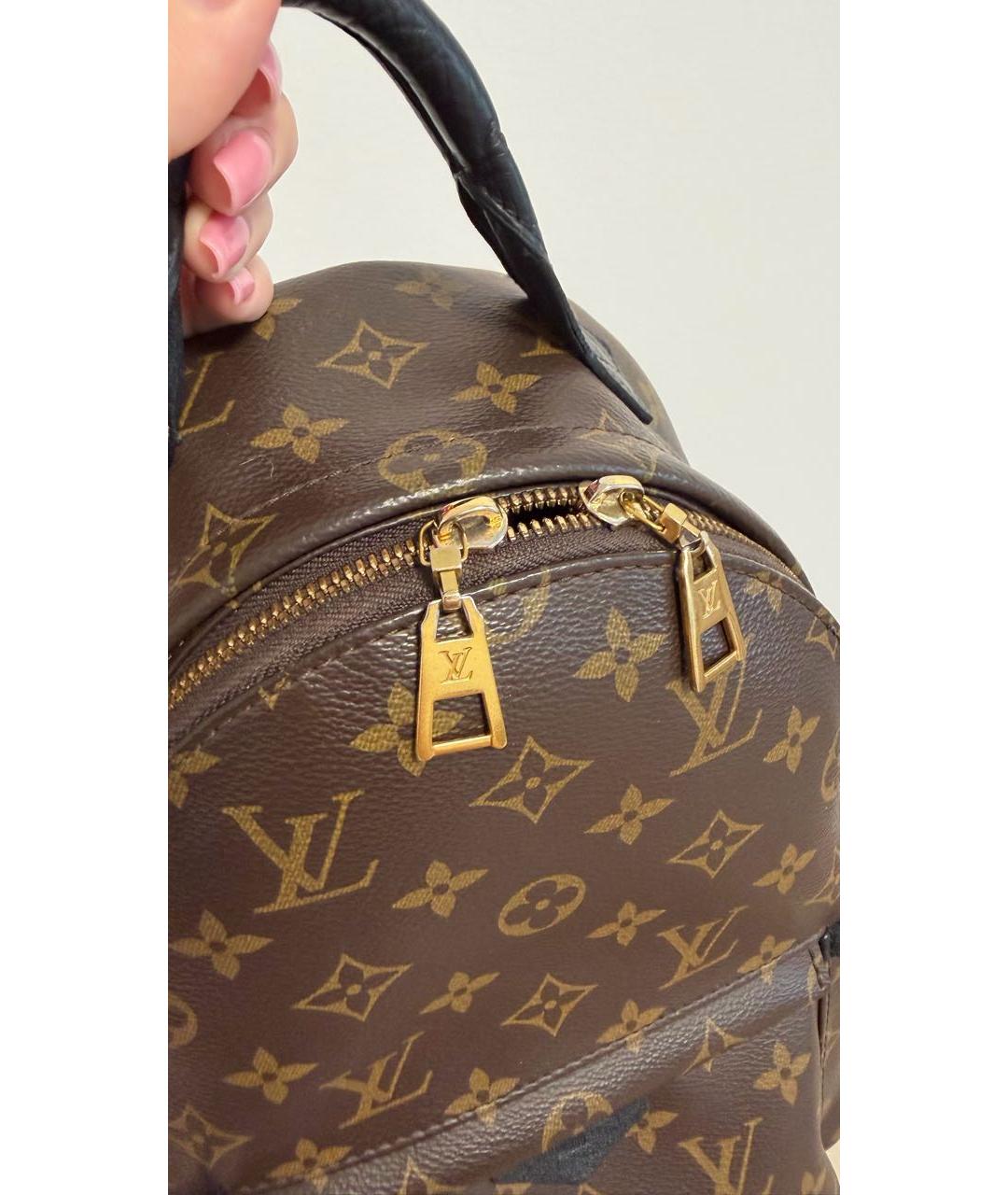 LOUIS VUITTON Коричневый рюкзак, фото 4