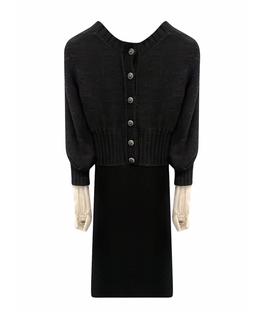 CHANEL Черное кашемировое платье, фото 1