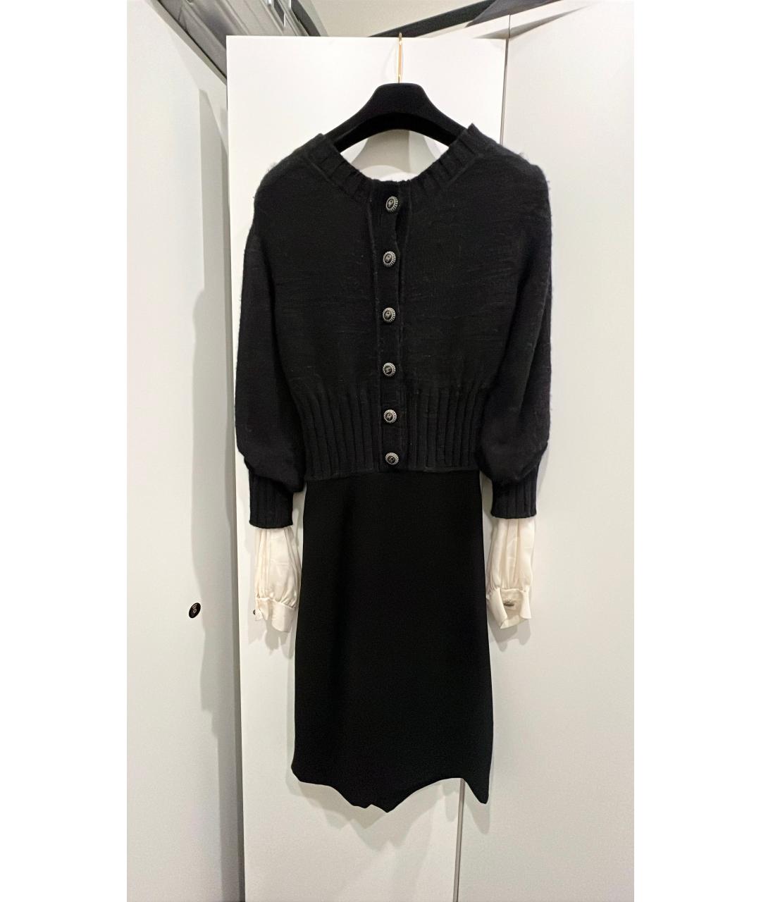 CHANEL Черное кашемировое платье, фото 9