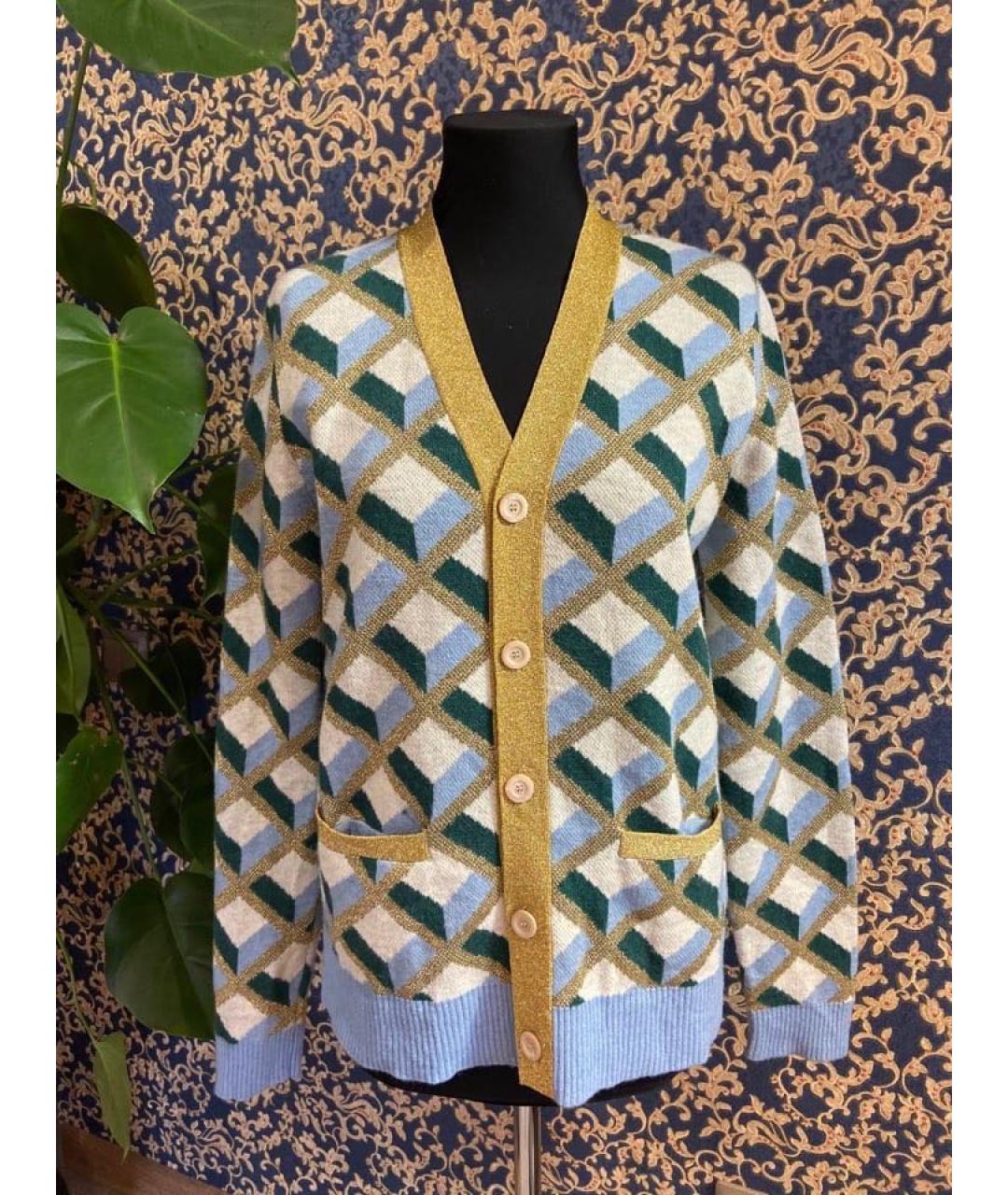 GUCCI Голубой шерстяной кардиган, фото 7