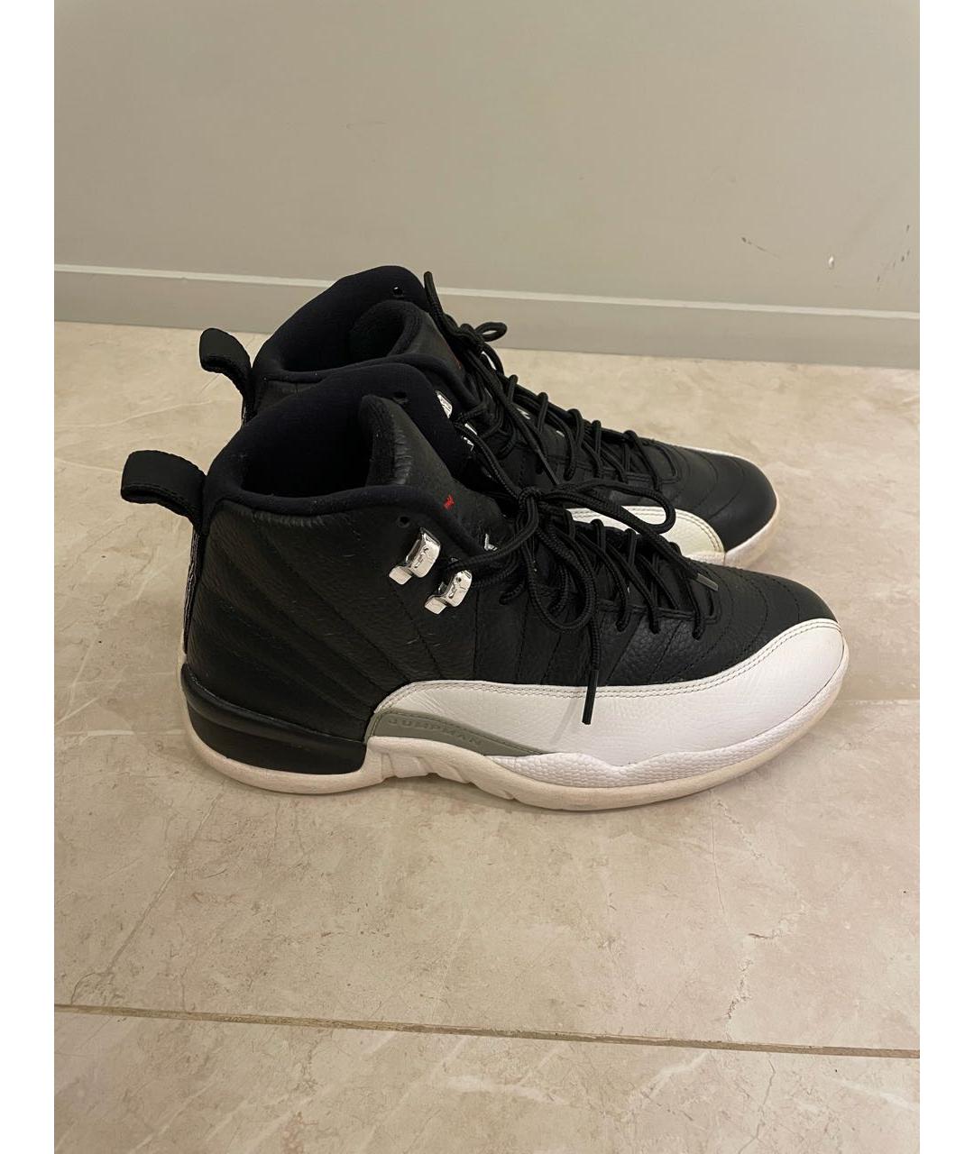 JORDAN Черные кожаные кроссовки, фото 5