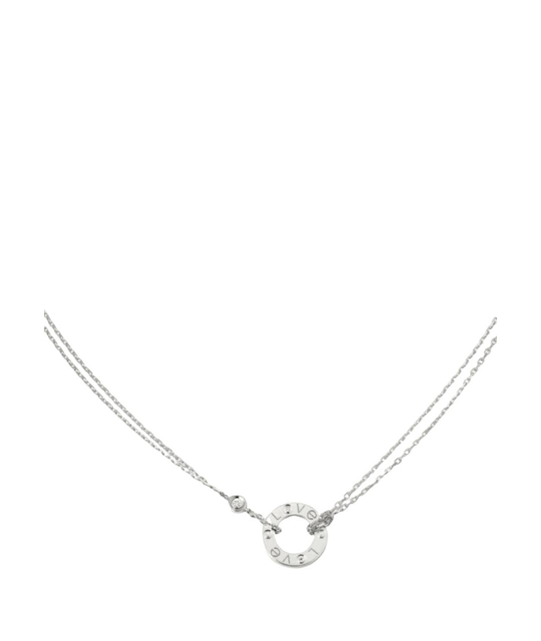 CARTIER Белое колье из белого золота, фото 1