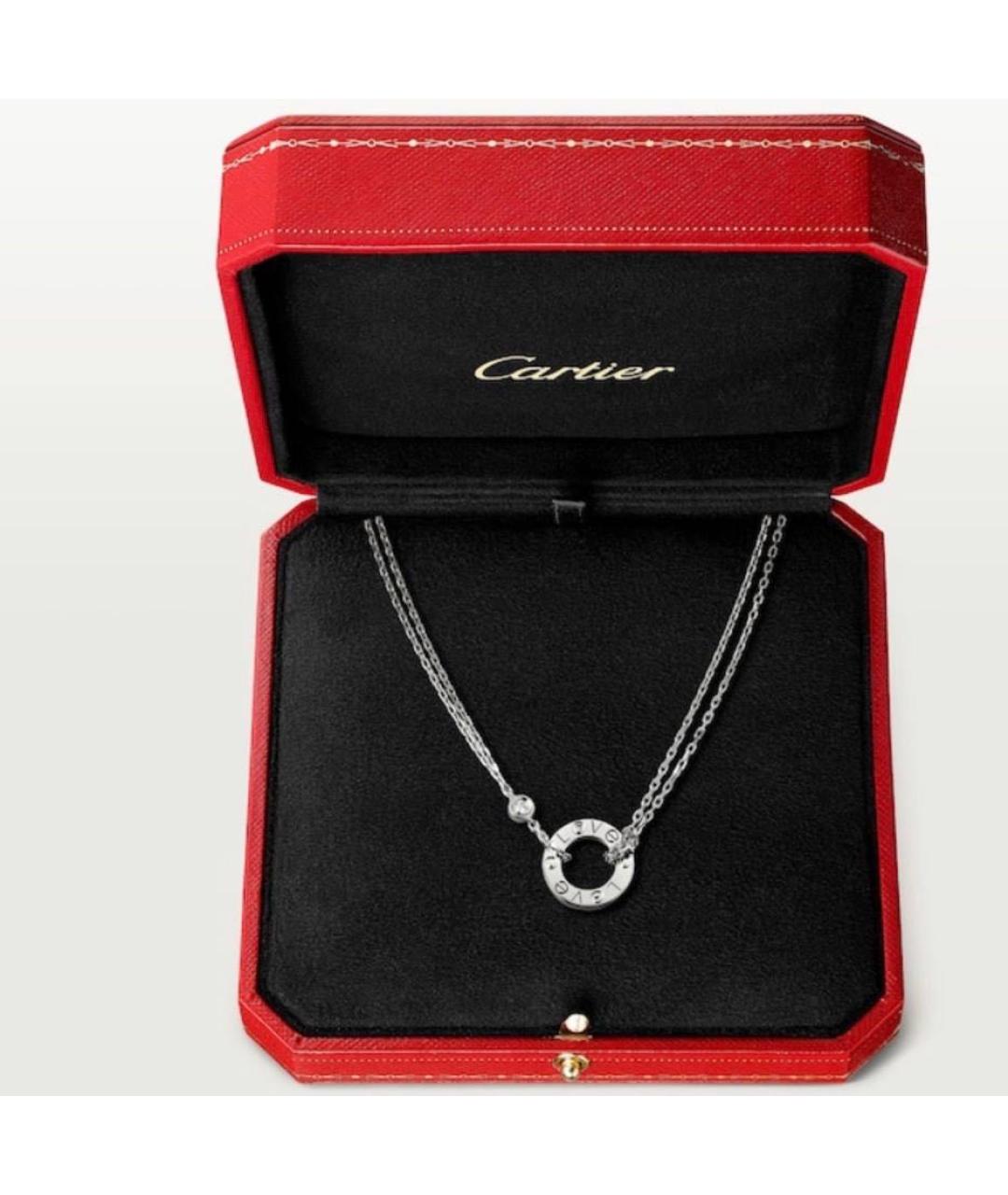 CARTIER Белое колье из белого золота, фото 5