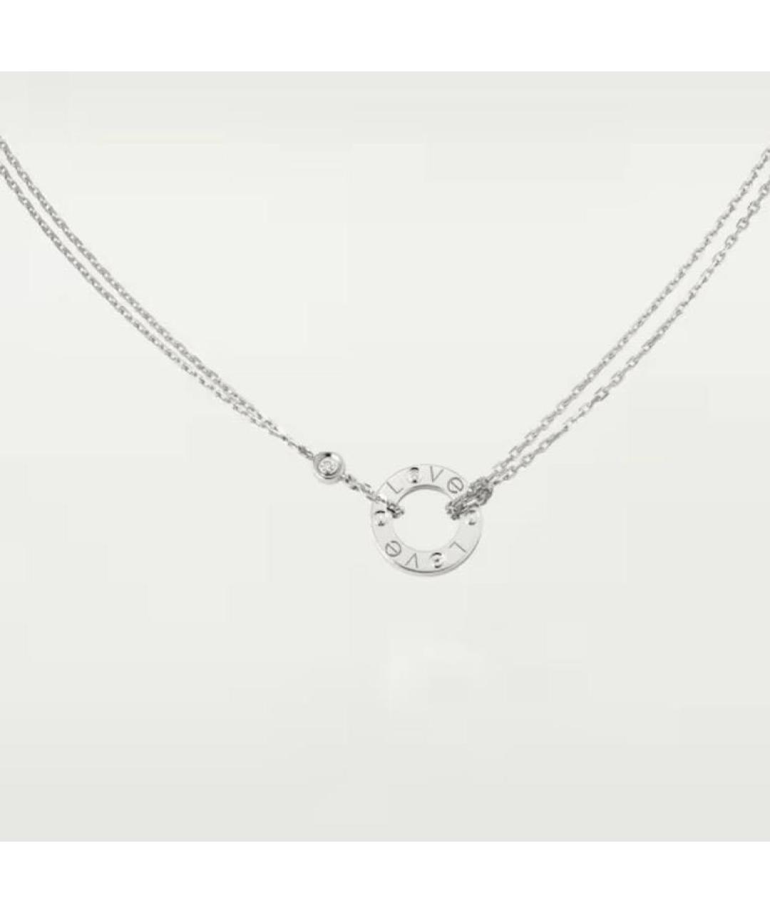 CARTIER Белое колье из белого золота, фото 7
