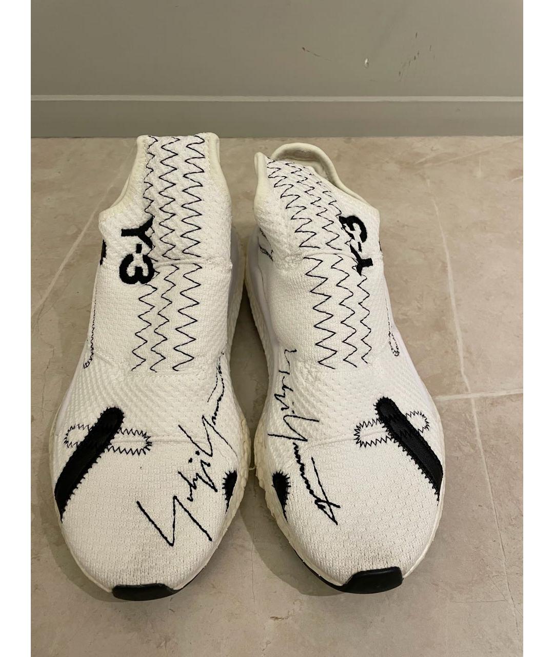 Y-3 Белые текстильные кроссовки, фото 2