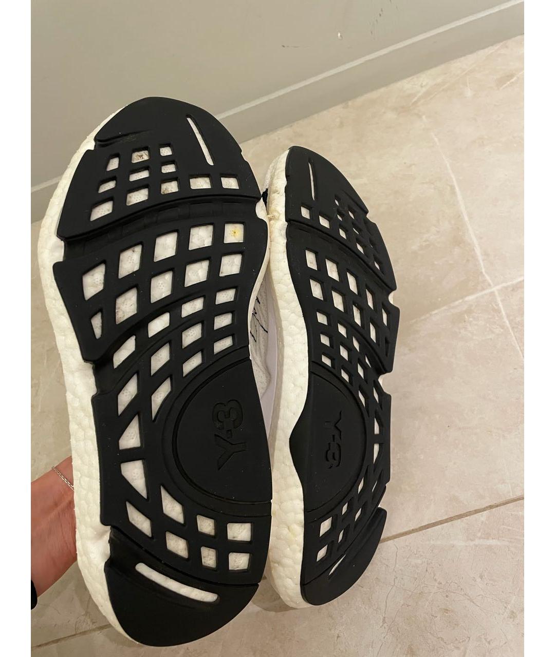 Y-3 Белые текстильные кроссовки, фото 5