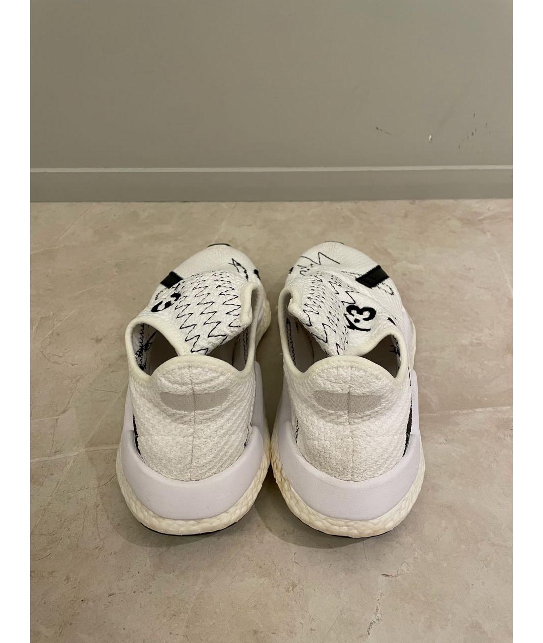 Y-3 Белые текстильные кроссовки, фото 3