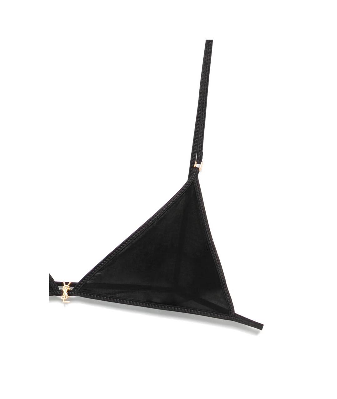 SAINT LAURENT Черный бюстгалтеры, фото 3