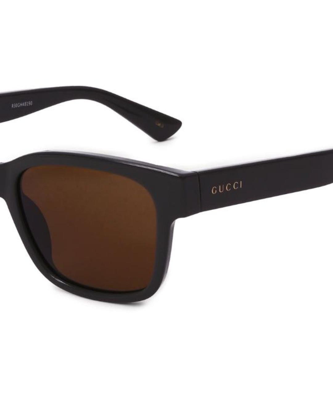 GUCCI Черные пластиковые солнцезащитные очки, фото 3