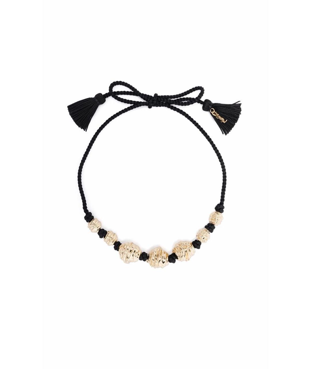 SAINT LAURENT Золотое латунное колье, фото 4