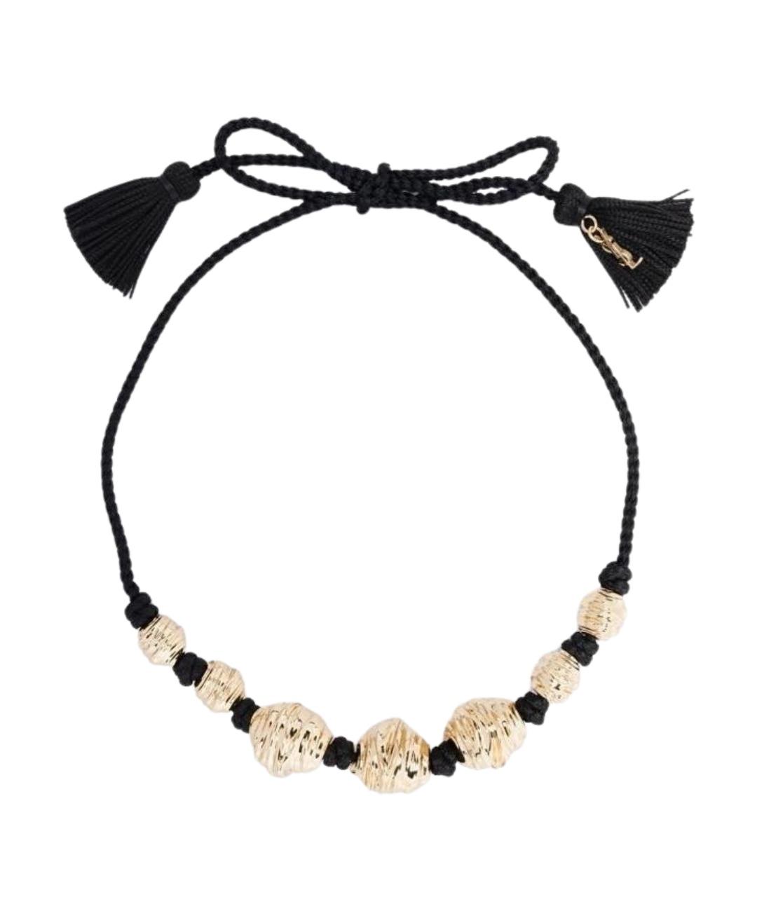 SAINT LAURENT Золотое латунное колье, фото 1