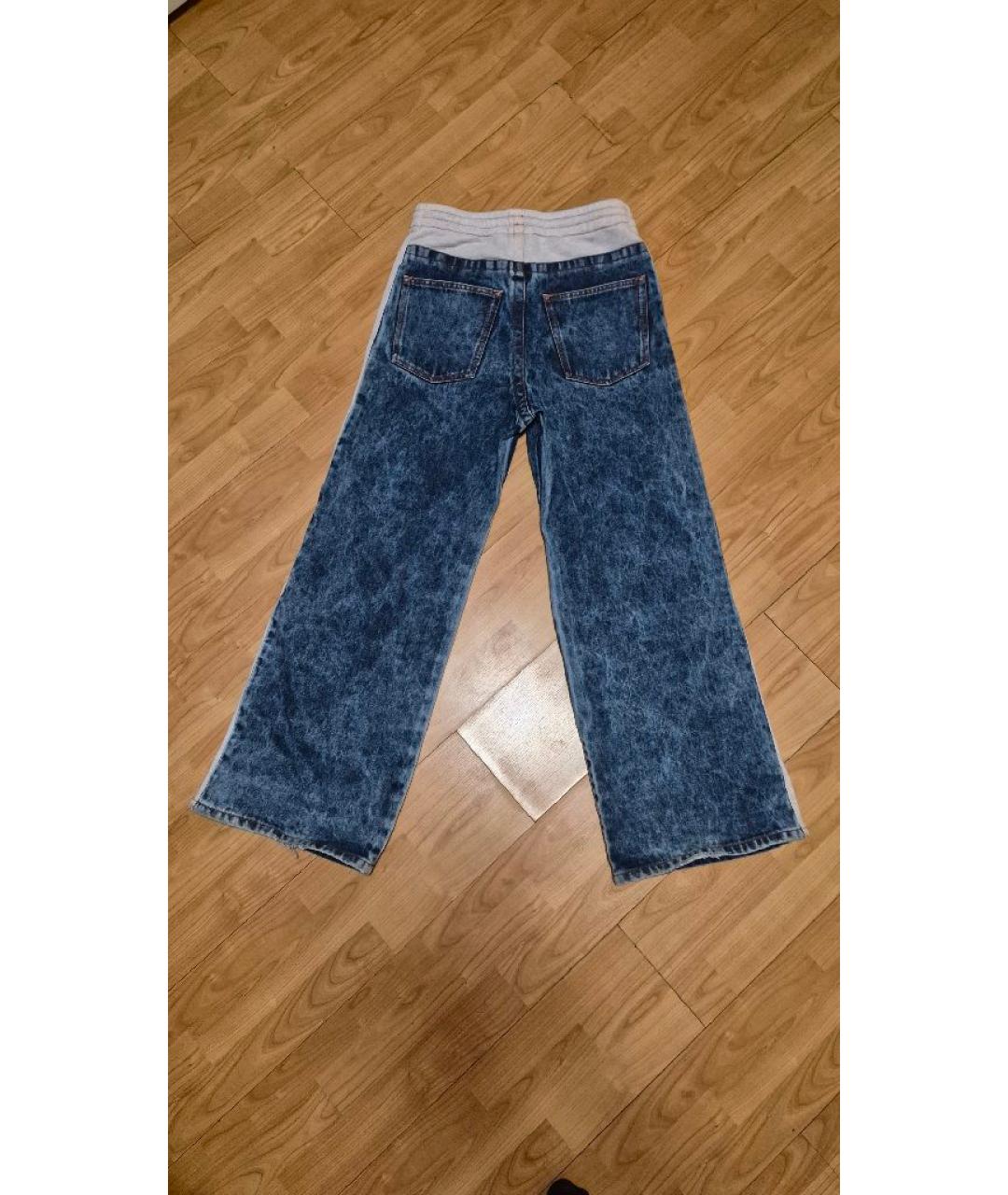 DIESEL Синие хлопковые прямые джинсы, фото 2